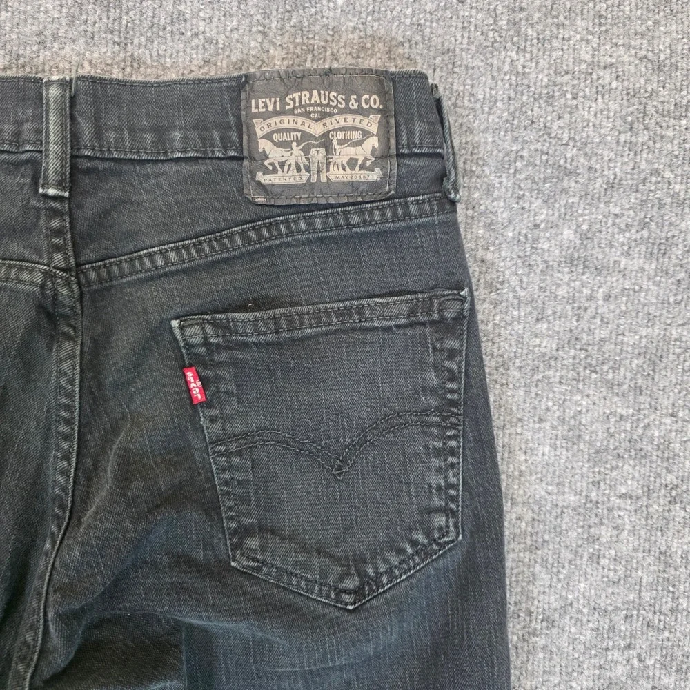 Levis 511 Slim Fit Jeans Mens 32x30 Black Denim Straight Leg Casual 511-0168